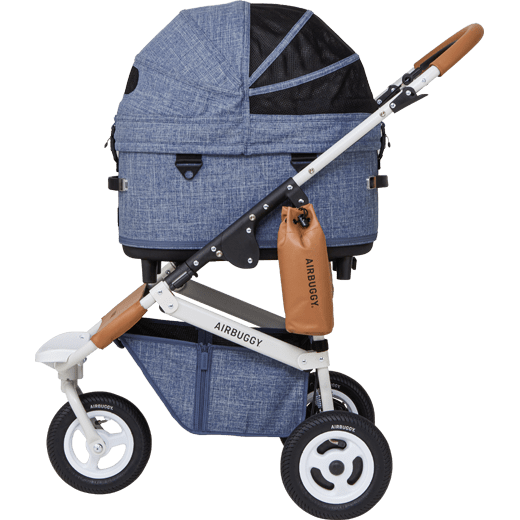 Luxe hondenbuggy AirBuggy DOME 3 Set Regular – Melange Denim