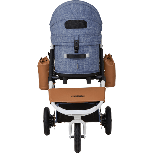 Luxe hondenbuggy AirBuggy DOME 3 Set Regular – Melange Denim