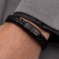 Axel matt black bracelet