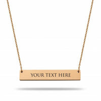 Bar necklace rosé gold