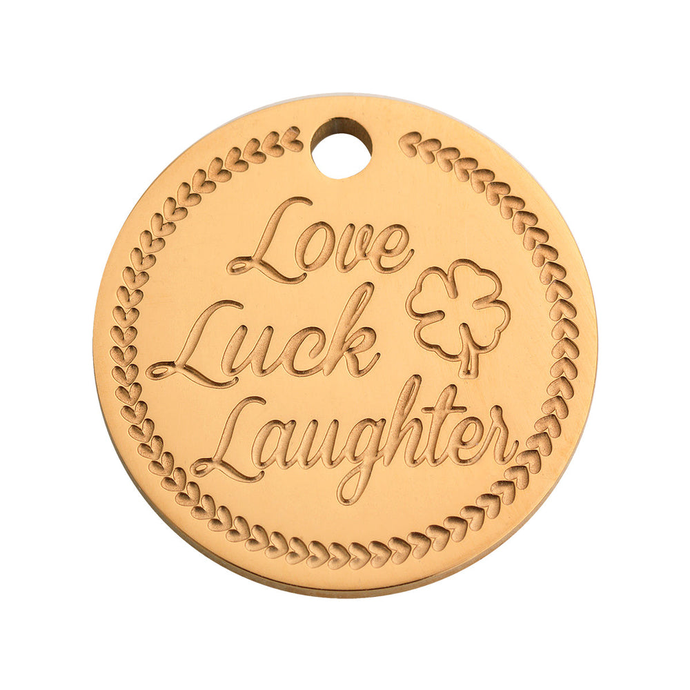 Coin clover rosé gold
