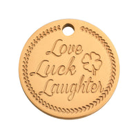 Coin clover rosé gold