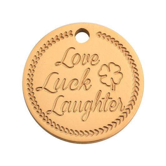 Coin clover rosé gold