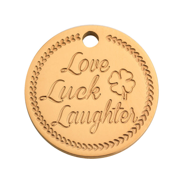 Coin clover rosé gold