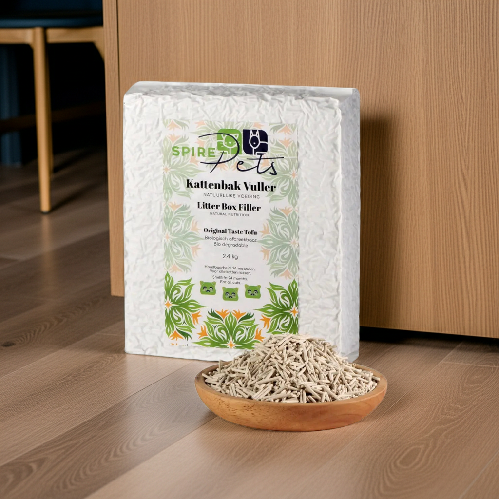 Tofu kattenbakvulling - Biologisch en geur verdrijvend 2.4 kg