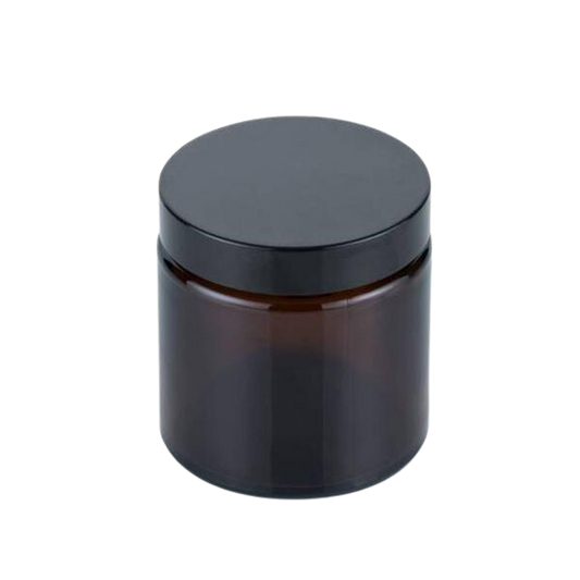 Glazen Pot - Bruin (incl. dop)