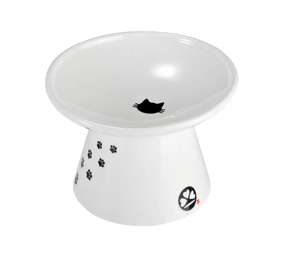 Luxe verhoogde kattenvoerbak - ergonomisch & porselein
