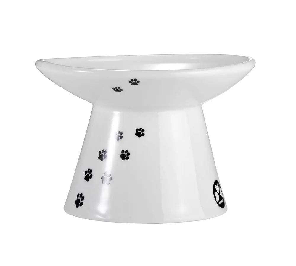 Luxe verhoogde kattenvoerbak - ergonomisch & porselein