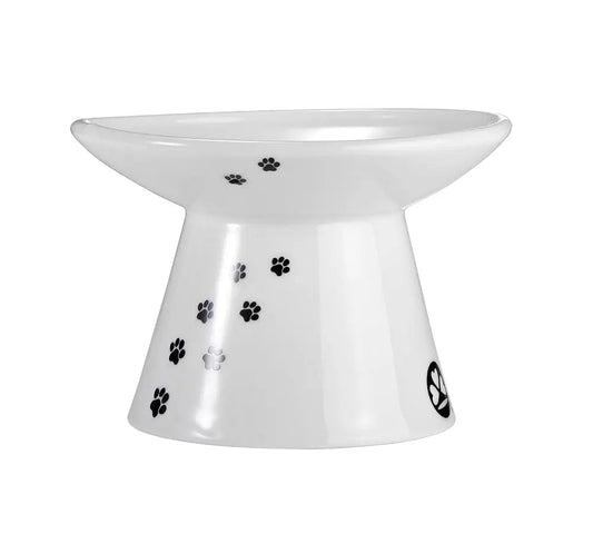Luxe verhoogde kattenvoerbak - ergonomisch & porselein