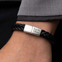 Axel matt silver bracelet