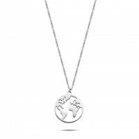 World necklace silver